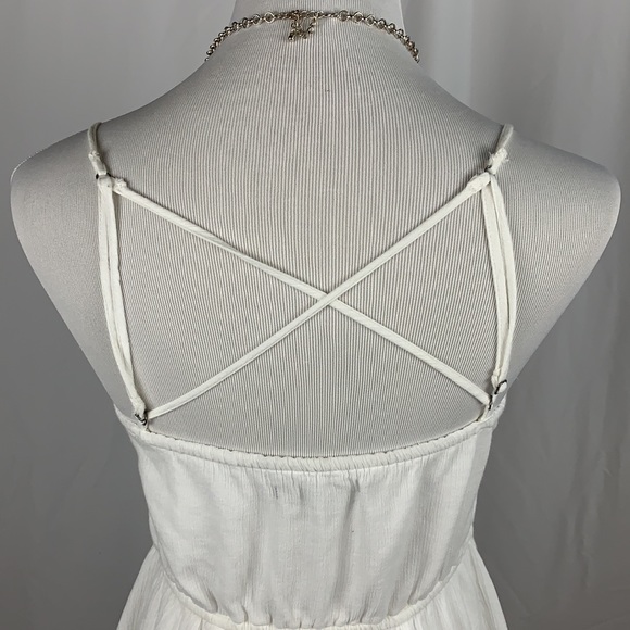 A&F White Eyelet Lined Dress with Pockets - Picture 5 of 8